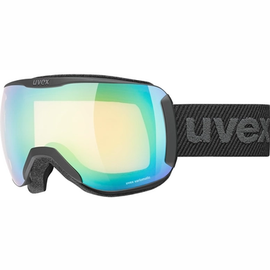 Skibril Uvex Unisex Downhill 2100 V S1 3 Black Mat / Green