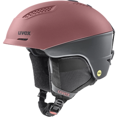 Skihelm Uvex Ultra Mips Antique Rose Grey Mat