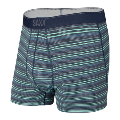 Boxershorts Saxx Quest Brief Fly Green Sunrise Stripe Herren