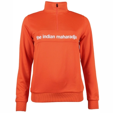 Tennistrui The Indian Maharadja Women Poly Terry Half Zip IM Orange