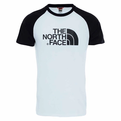 T-Shirt The North Face Mens Raglan Easy Tee White Black