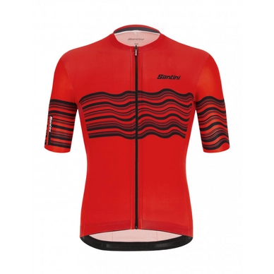 Maillot de Cyclisme Santini Men Tono Profilo S/S Jersey Red