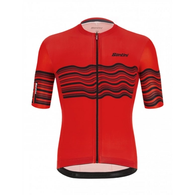 Maillot de Cyclisme Santini Men Trek Segafredo Replica Jersey 2022 Red