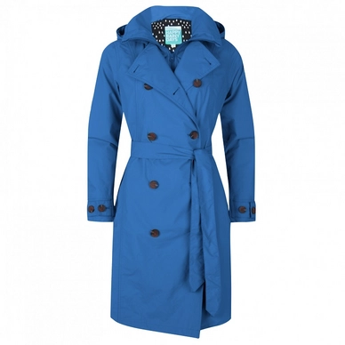 Jas Happy Rainy Days Trenchcoat Zipper Balou Blue