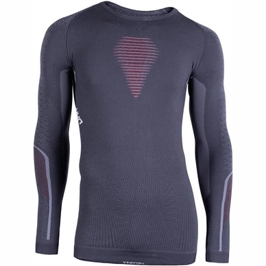 Unterziehshirt Uyn Visyon L/S Charcoal Red White Herren