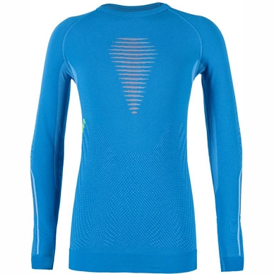 Unterziehshirt Uyn Visyon L/S Cyan Blue Orange Shiny Lime Junior
