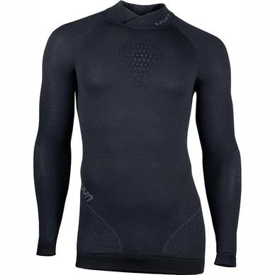 Maillot de Corps Uyn Men Fusyon L/S Turtleneck Black Anthracite Anthracite