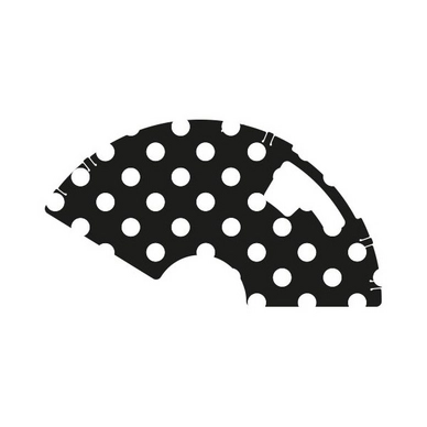 Jasbeschermer Veilige Voetjes 28 Inch White Small Dots (set van 2)