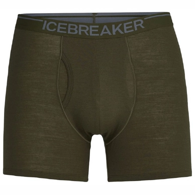 Sous-vêtement Icebreaker Men Anatomica Boxers wFly Loden