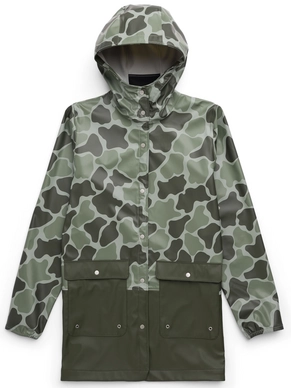 Jas Herschel Supply Co. Women's Rainwear Parka Frog Camo/Dark Olive