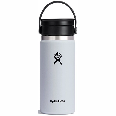 Thermosflasche Hydro Flask Wide Mouth Flex Lid White 473 ml