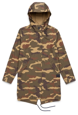 Jas Herschel Supply Co. Women's Classics Fishtail Parka Woodland Camo