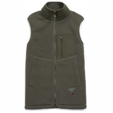 Bodywarmer Herschel Supply Co. Women's Guide Fleece Sherpa Vest Dark Olive
