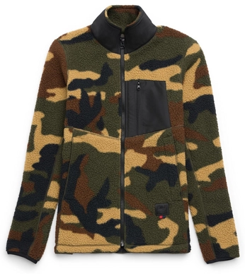 Vest Herschel Supply Co. Women's Guide Fleece Sherpa Full Zip Woodland Camo