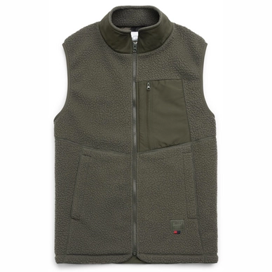 Bodywarmer Herschel Supply Co. Men's Guide Fleece Sherpa Vest Dark Olive
