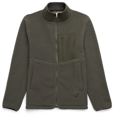 Vest Herschel Supply Co. Men's Guide Fleece Sherpa Full Zip Dark Olive