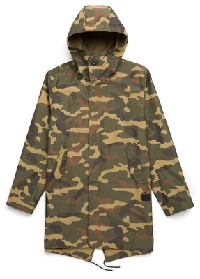 Jas Herschel Supply Co. Men's Classics Fishtail Parka Woodland Camo