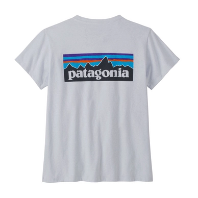 T-Shirt Patagonia Femme P6 Logo Responsibili Tee White