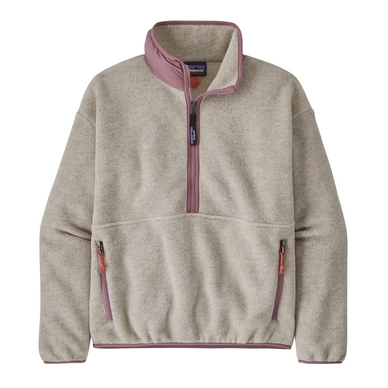 Pull Patagonia Femme Synch Marsupial Oatmeal Heather w/Evening Mauve