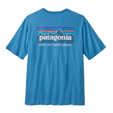 T-Shirt Patagonia Homme P6 Mission Organic Anacapa Blue