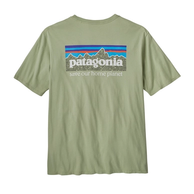 T-Shirt Patagonia Homme P6 Mission Organic Salvia Green