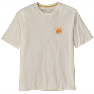 T-shirt Patagonia Homme Tee Cycle Solar Fade Birch White