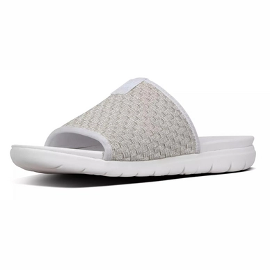FitFlop Stripknit™ Slide Urban White