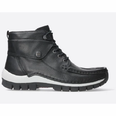 Schnürschuh Wolky Jump Winter Nappa Leather Women Black / White