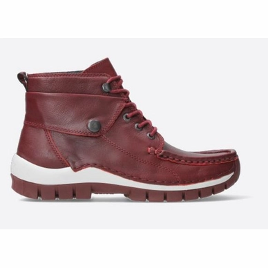 Chaussure à Lacets Wolky Femme Jump Winter Nappa Leather Dark-Red