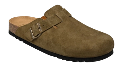 Chaussures en Bois Scholl Sabot Homme Olivier Suede Khaki