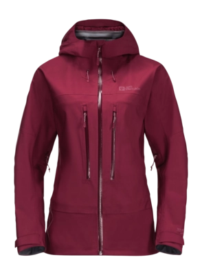 Jacke Jack Wolfskin Kammweg 3L Damen Sangria Red