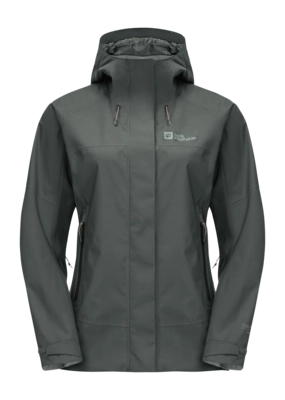 Jacke Jack Wolfskin Kammweg 2L Damen Slate Green
