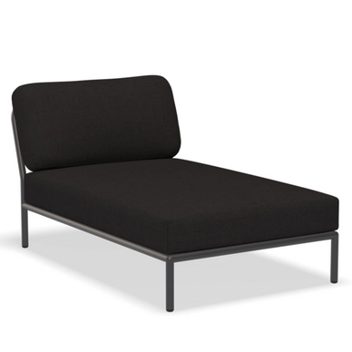 Loungeset Module Houe Level Chaiselong Frame Dark Grey Cushion Char