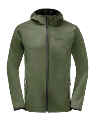 Jacke Jack Wolfskin Bornberg Hoody Herren Greenwood