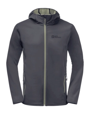 Jacke Jack Wolfskin Bornberg Hoody Herren Ebony