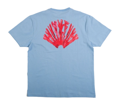 T-shirt New Amsterdam Surf Association Homme Tee Corail Bleu