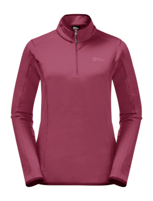 Pull Jack Wolfskin Women Baiselberg Half Zip Sangria Red