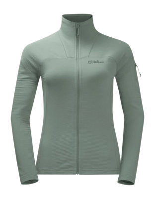 Sweatjacke Jack Wolfskin Prelight Full Zip Damen Picnic Green