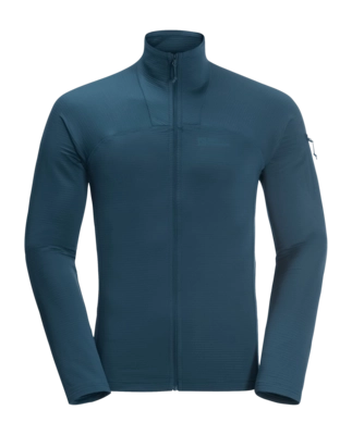 Gilet Jack Wolfskin Homme Prelight Full Zip Dark Sea