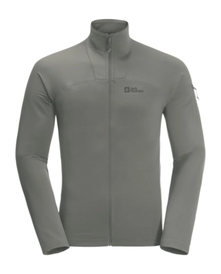 Gilet Jack Wolfskin Homme Prelight Full Zip Gecko Green