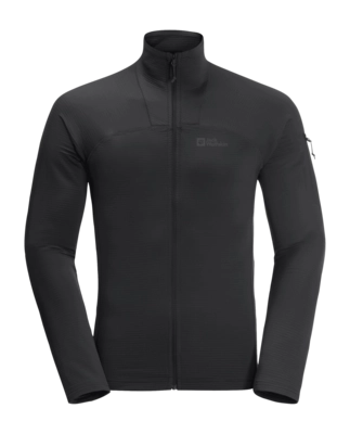 Gilet Jack Wolfskin Homme Prelight Full Zip Black