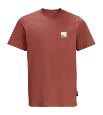 T-Shirt Jack Wolfskin Men Gipfelzone T Barn Red