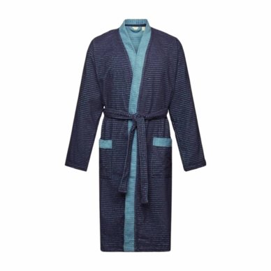 Bademantel Esprit Double Stripe Men Navy Blue
