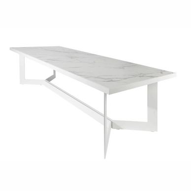 Tuintafel Borek Arta Alu Wit Aura 310x100x75cm