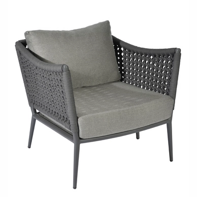 Lage Fauteuil Borek Estoril Donkergrijs / Basalt
