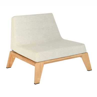 Lage Fauteuil Borek Hybrid Teak Alu Antraciet / Prato Shell
