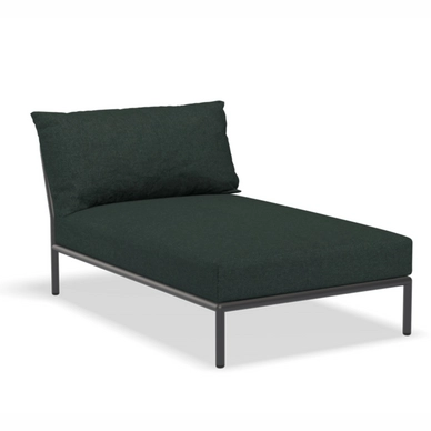 Loungeset Module Houe Level 2 Chaiselong Frame Dark Grey Cushion Alpine