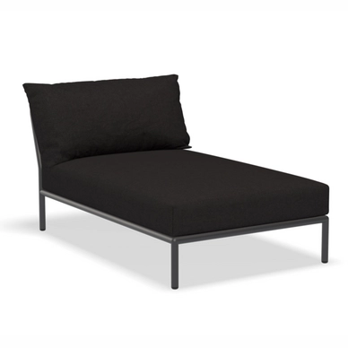 Loungeset Module Houe Level 2 Chaiselong Frame Dark Grey Cushion Char