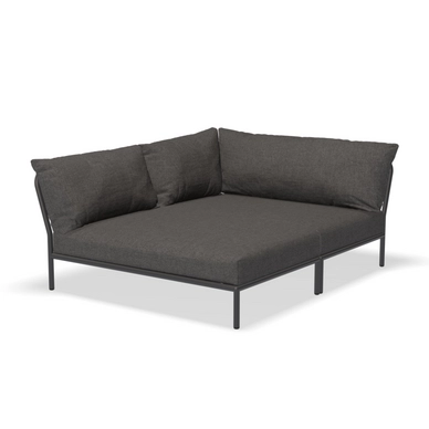 Loungeset Module Houe Level 2 Cozy Corner Left Frame Dark Grey Cushion Dark Grey