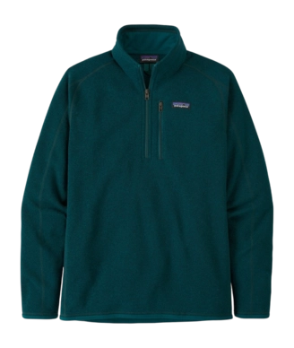 Fleece Jumper Patagonia Mens Better Sweater 1/4 Zip Dark Borealis Green